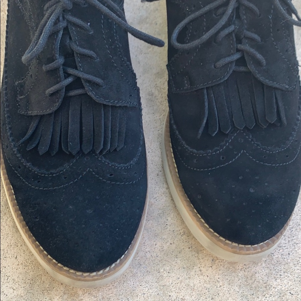 💚Steve Madden Black Maarku Oxford Wingtip Size 10 - Picture 3 of 9
